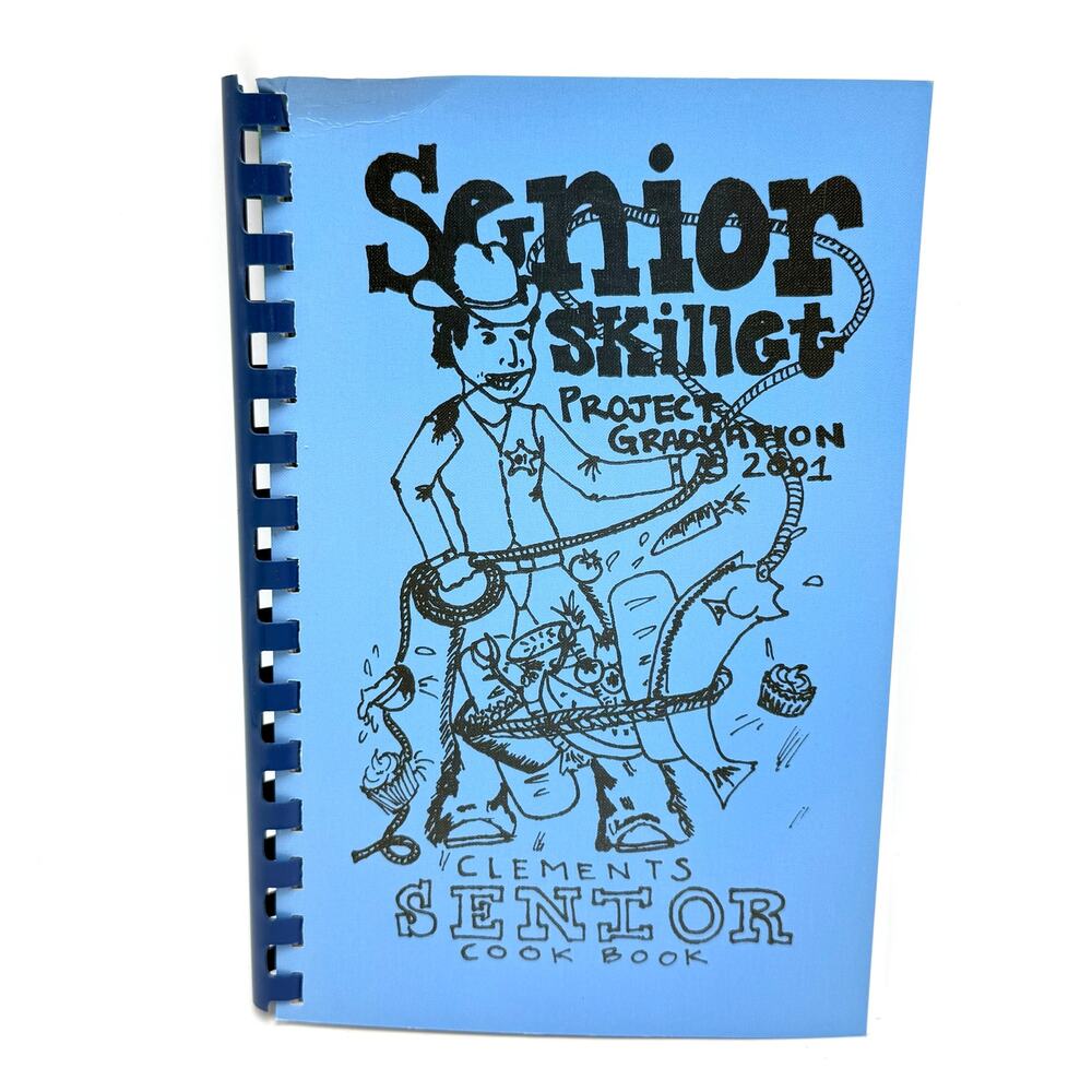 Sugar Land Texas Clements High School Senior Cookbook Recipes Vintage 2001 Y2K